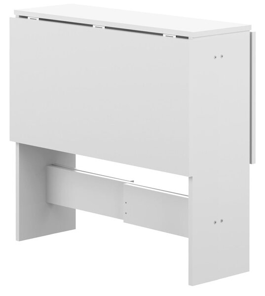 Rozkladací jedálenský stôl s bielou doskou 76x28 cm Papillon – TemaHome