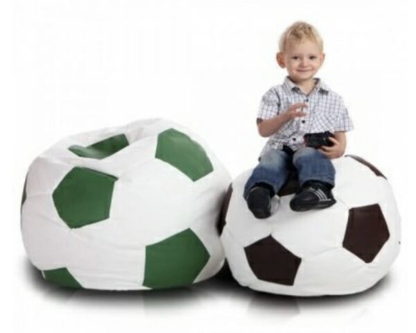 Sedací vak malá bielo čierna futbalová lopta TiaHome