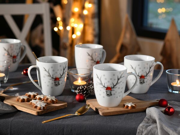 SADA HRNČEKOV NA KÁVU porcelán keramika Creatable - Jedálenské sety, Online Only