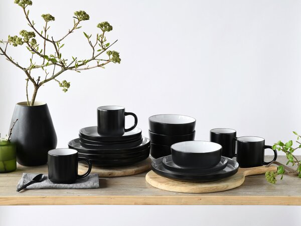 KOMBINOVANÝ SERVIS, 16-dielne, kamenina Creatable - Online Only bytové doplnky, Online Only