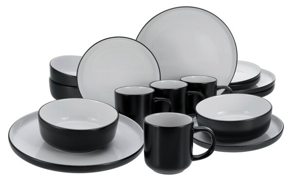 KOMBINOVANÝ SERVIS, 16-dielne, kamenina Creatable - Online Only bytové doplnky, Online Only