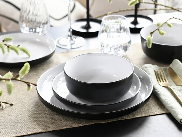 KOMBINOVANÝ SERVIS, 16-dielne, kamenina Creatable - Online Only bytové doplnky, Online Only