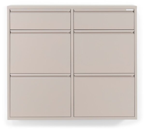 Taupe kovová výklopná skrinka na topánky 98x86x15 cm Billy – Spinder Design