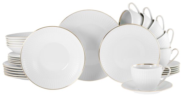 KOMBINOVANÝ SERVIS, 30-dielne, porcelán Creatable - Online Only bytové doplnky, Online Only
