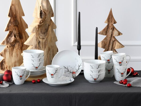 KOMBINOVANÝ SERVIS, 18-dielne, porcelán Creatable - Online Only bytové doplnky, Online Only