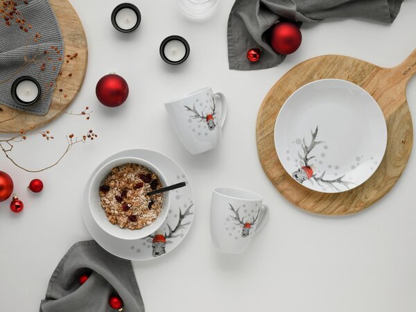 KOMBINOVANÝ SERVIS, 18-dielne, porcelán Creatable - Online Only bytové doplnky, Online Only