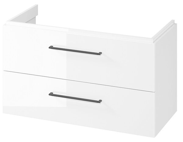 Cersanit Larga, závesná umývadlová skrinka 100cm, biela lesklá, S932-076