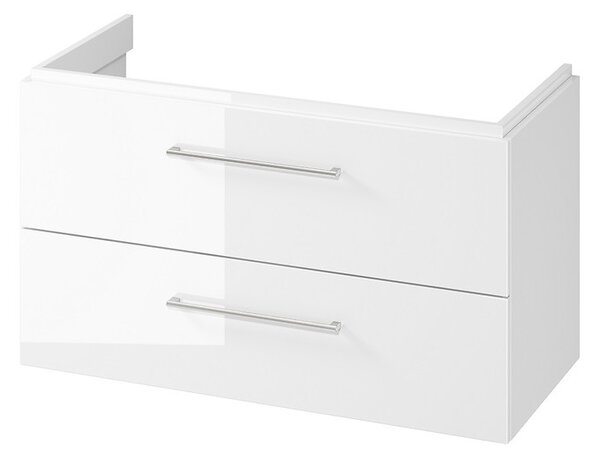 Cersanit Larga, závesná umývadlová skrinka 100cm, biela lesklá, S932-076