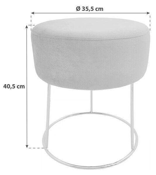 TABURETKA, textil, 35,5/40,5/35,5 cm Echtwerk - Kreslá, Online Only