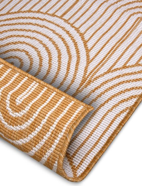 Hanse Home , Kusový koberec Pangli 105849 Ochre – na von aj na doma, 120x170, žltá, chodba / predsieň