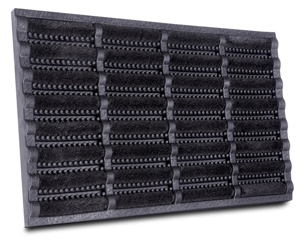 Hanse Home, Vonkajšie čistiaci rohožka Mix Mats Brushes 105648 Black – na von aj na doma, 40x60, čierna, exteriér