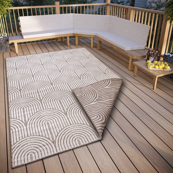 Hanse Home , Kusový koberec Pangli 105850 Linen – na von aj na doma, 80x150, hnedá, chodba / predsieň