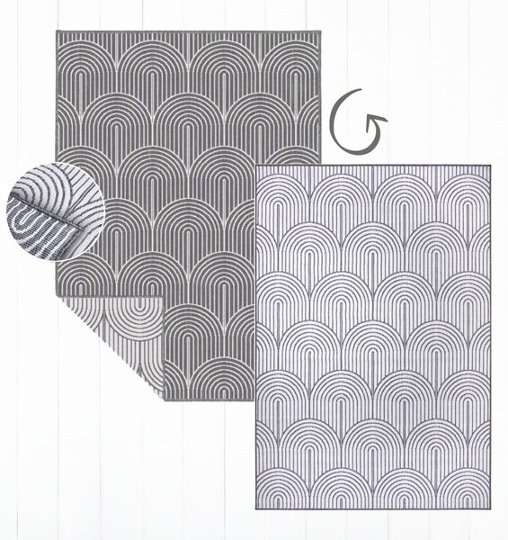 Hanse Home , Kusový koberec Pangli 105851 Silver – na von aj na doma, 80x150, šedá, chodba / predsieň
