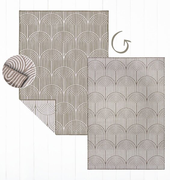 Hanse Home , Kusový koberec Pangli 105850 Linen – na von aj na doma, 80x150, hnedá, chodba / predsieň