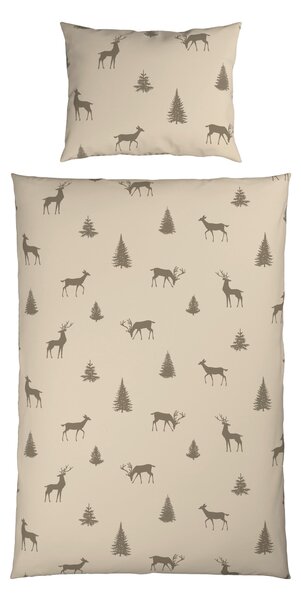 OBOJSTRANNÁ POSTEĽNÁ BIELIZEŇ, flanel, taupe, 140/200 cm Esposa - Obliečky & plachty