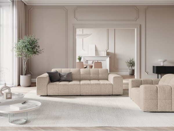 Béžová pohovka 204 cm Chicago – Cosmopolitan Design