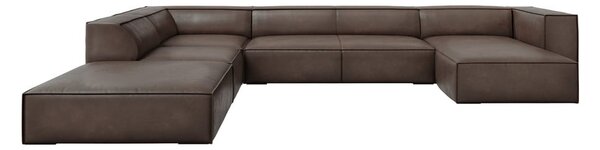 Hnedá kožená rohová pohovka (ľavý roh) Madame - Windsor & Co Sofas