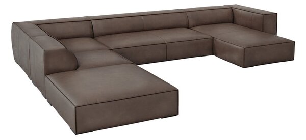 Hnedá kožená rohová pohovka (ľavý roh) Madame - Windsor & Co Sofas