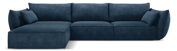 Tmavomodrá rohová pohovka (ľavý roh) Vanda - Mazzini Sofas