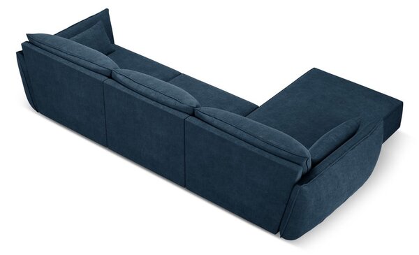 Tmavomodrá rohová pohovka (ľavý roh) Vanda - Mazzini Sofas