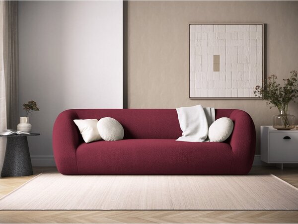 Vínová pohovka z textílie buklé 230 cm Essen – Cosmopolitan Design