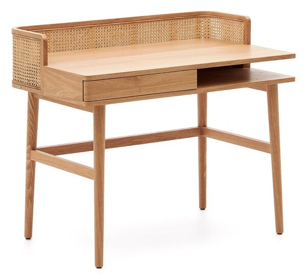 Pracovný stôl v dekore jaseňa 62x105 cm Araxi – Kave Home