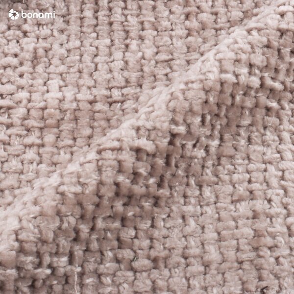 Béžová čalúnená dvojlôžková posteľ s úložným priestorom s roštom 160x200 cm Bellis – Micadoni Home