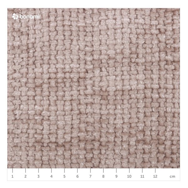 Béžová čalúnená dvojlôžková posteľ s úložným priestorom s roštom 160x200 cm Bellis – Micadoni Home