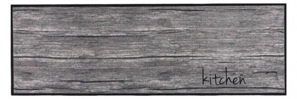 Rohož Kitchen wood sivá, Rozmery 1.50 x 0.50