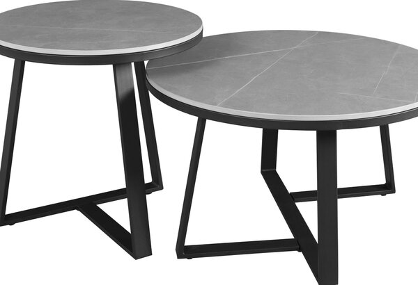 KONFERENČNÝ STOLÍK, sivá, kameň, 69/40 cm MID.YOU - Stolíky do obývačky, Online Only