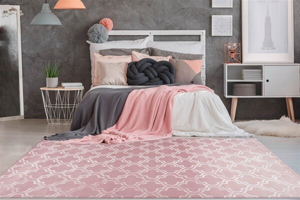 PLOCHO TKANÝ KOBEREC, 120/170 cm ružová - Online Only bytové doplnky, Online Only