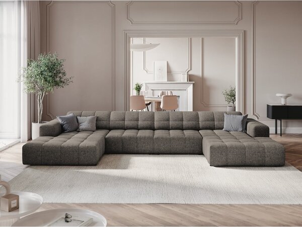 Tmavosivá rohová pohovka (do tvaru "U") Chicago – Cosmopolitan Design