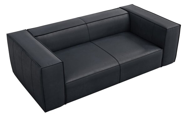 Tmavomodrá kožená pohovka 212 cm Madame – Windsor & Co Sofas