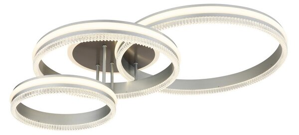 Stropné svietidlo LED 2700–6000K čierny chróm, strieborná IP20 GLOBO lighting FRANCINE 67377-72