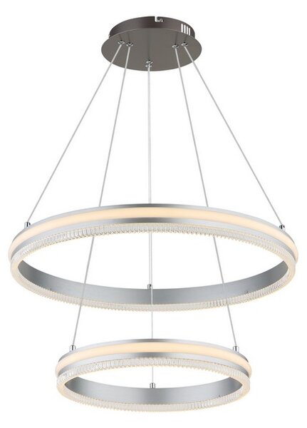 Závesné svietidlo LED 2700–6000K čierny chróm, strieborná IP20 GLOBO lighting FRANCINE 67377-60H