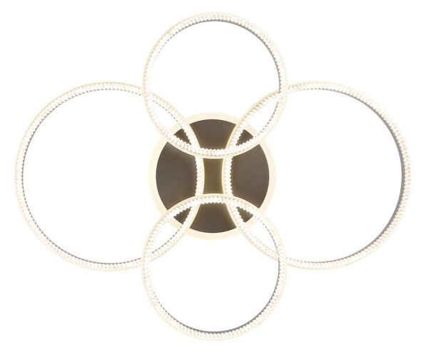 Stropné svietidlo LED 2700–6000K čierny chróm, strieborná IP20 GLOBO lighting FRANCINE 67377-90