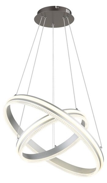 Závesné svietidlo LED 2700–6000K čierny chróm, strieborná IP20 GLOBO lighting FRANCINE 67377-60H