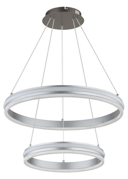 Závesné svietidlo LED 2700–6000K čierny chróm, strieborná IP20 GLOBO lighting FRANCINE 67377-60H