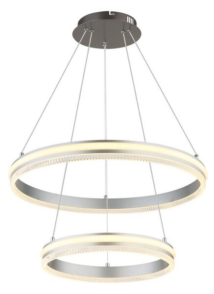 Závesné svietidlo LED 2700–6000K čierny chróm, strieborná IP20 GLOBO lighting FRANCINE 67377-60H