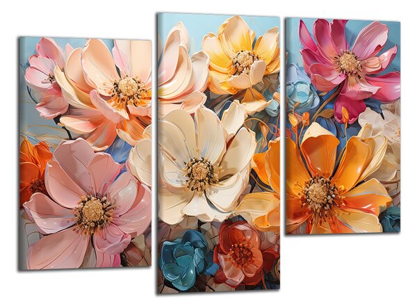 Obraz na plátne Kvety rôznych farieb