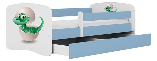 Kocot kids Detská posteľ Babydreams dinosaurus modrá, variant 70x140, bez šuplíků, bez matrace