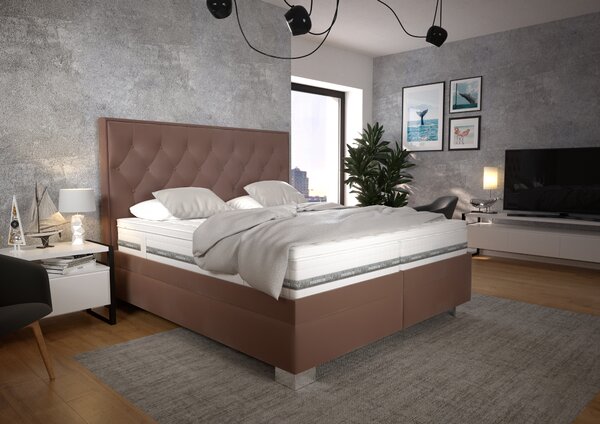 KERSTIN čalúnená posteľ s úložným priestorom, RIVIERA 26 (180x200cm)
