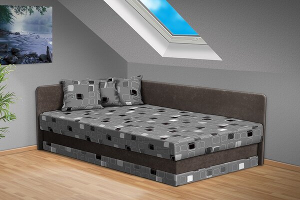 Čalúnená posteľ Robin 120x200 cm farba čalounění: šedá