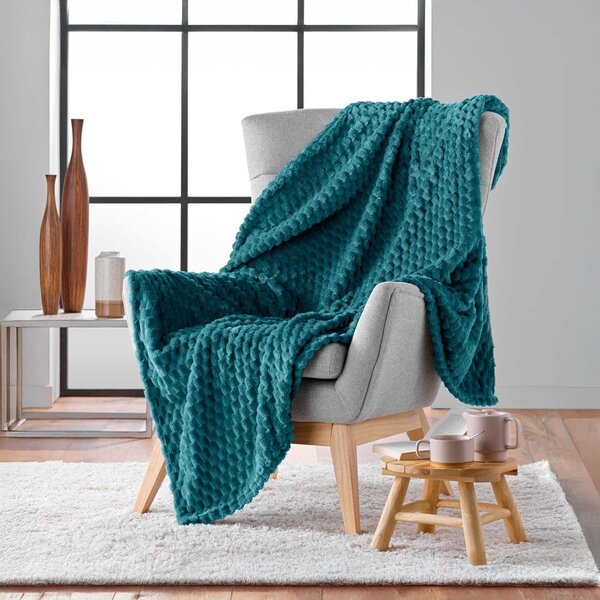 Modrá deka z mikroflanelu 125x150 cm Mini Frosty – douceur d'intérieur