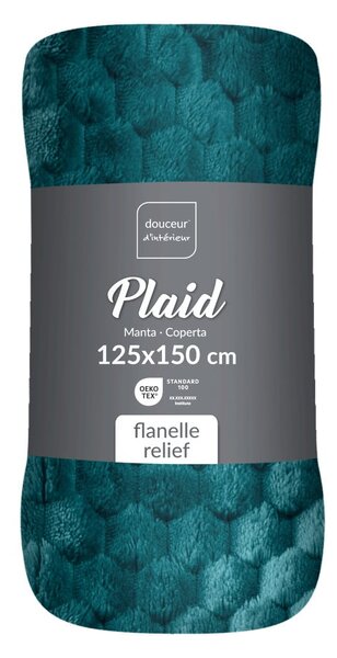 Modrá deka z mikroflanelu 125x150 cm Mini Frosty – douceur d'intérieur