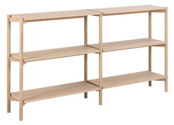 Knižnica v dekore duba v prírodnej farbe 169x88x30 cm Braidwood – Actona