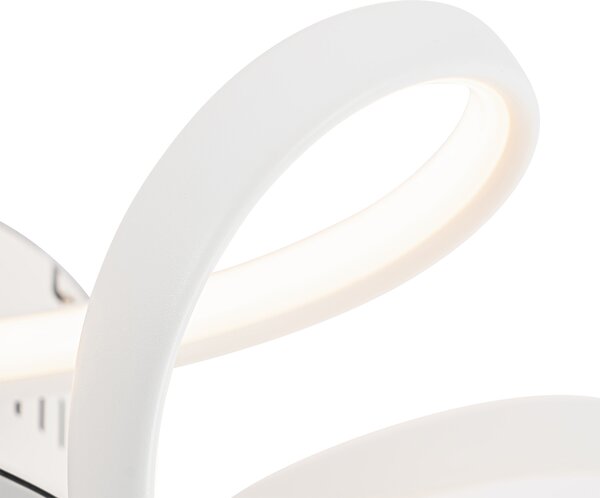 Stropný ventilátor biely 55 cm vrátane LED stmievateľný s diaľkovým ovládaním - Mandy