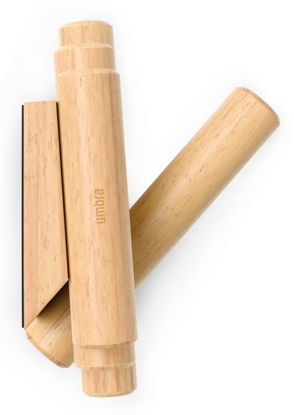 Nástenný vešiak z borovicového dreva v prírodnej farbe 61 cm Picket – Umbra