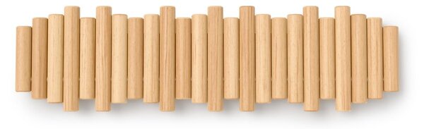 Nástenný vešiak z borovicového dreva v prírodnej farbe 61 cm Picket – Umbra