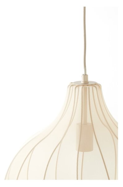 Béžové závesné svietidlo s textilným tienidlom ø 39 cm Elati – Light & Living